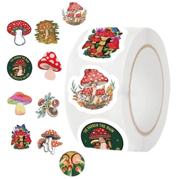 Cute Mushroom Stickers for Kids & DIY Decor