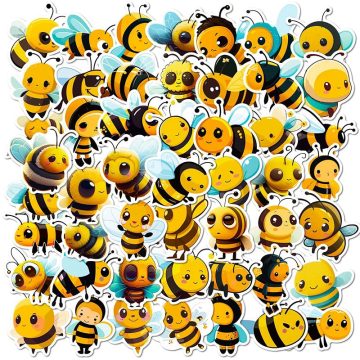 Little Bee PVC Sticker - Aesthetic Children's Scrapbooking School Stationery
