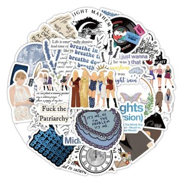 Midnights Album Stickers Phone Notebook Case
