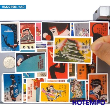 Japanese Travel Poster Stickers for Scrapbooks and Laptops