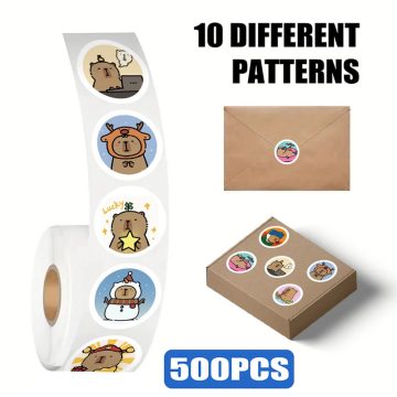 Capybara Cartoon Animal Stickers for Kids Laptop Fridge Notebook Motorcycle