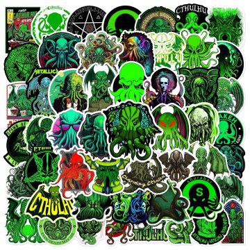 Horror Cthulhu Mythos Stickers for Suitcase Skateboard Phone