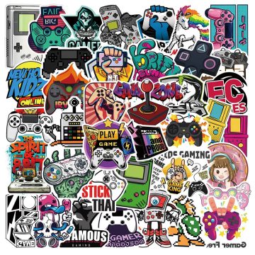 Vintage Video Game Stickers - Classic Waterproof Decals for Skateboard Phone Car