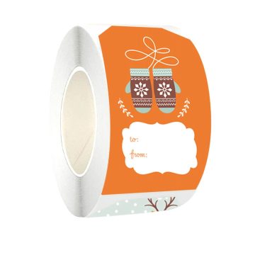 Merry Christmas Decorative Stickers for Presents Wrapping Christmas Gift Name Tag Snowman Festive Decor
