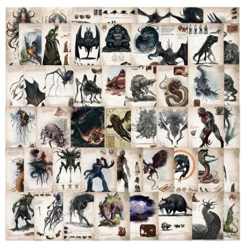 Cthulhu Mythos Horror Monster Poster Stickers for Skateboard Phone