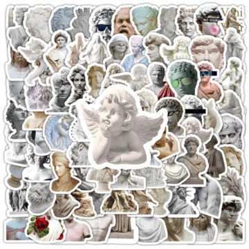 David Angel Art Statuary Stickers - Decals for Waterproof Phone, Laptop, Fridge, Guitar, Car