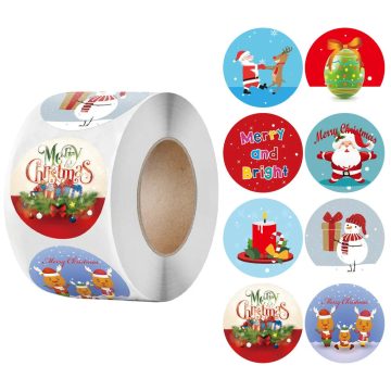 Candy Gift Sealing Stickers - Christmas Thank You Wedding Birthday Kraft Paper