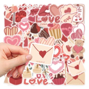 Valentine's Love Decals for Guitar Car Fridge