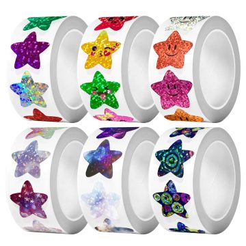 Star Reward Stickers for Classroom and Party Decorations