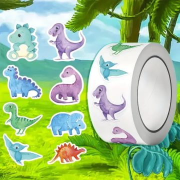Dinosaur Animals Reward Stickers - School Students Teachers Gift Box Decoration