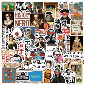 History Character PVC Stickers - Aesthetic DIY Scrapbooking Journal Supplies