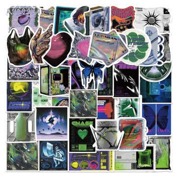 Harajuku Acid Graphic Stickers - Psychedelic Aesthetic Decals