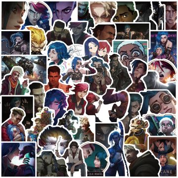Arcane Anime Game Stickers for Laptop, Car, Motorcycle, iPad