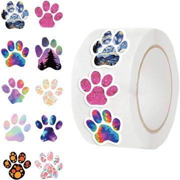 Dog Paw Reward Stickers - Children School Office Decor