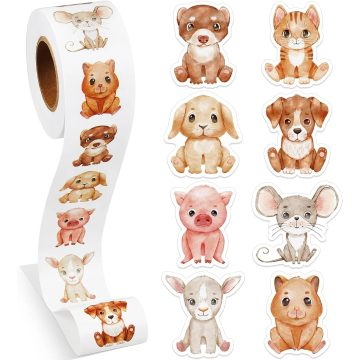 Animals Reward Stickers - Kids Kindergarten School Encouragement Games Stationery