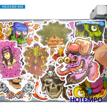 Monster Stickers Zombie Demon Witch Skeleton Cthulhu Retro Gothic for DIY Creative Decoration