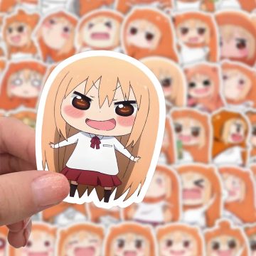 Doma Umaru Anime Stickers - Cute Meme Decals for Scrapbook & Laptop