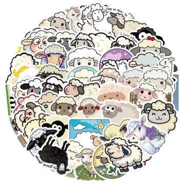 Sheep Llama Animal Stickers Kawaii for Scrapbook Car