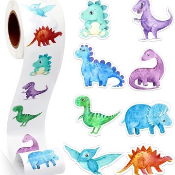 Dinosaur Animal Stickers for Gift Box and Stationery Decoration