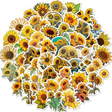 Sunflower You Are My Sunshine Stickers - Decals for Notebook Suitcase