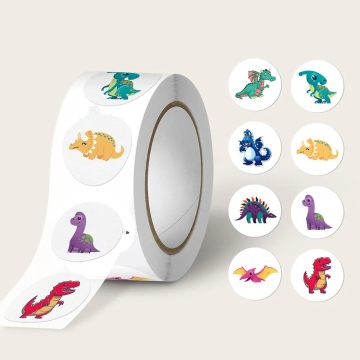 Dinosaur Teacher Reward Stickers - Kids School Stationery Supplies