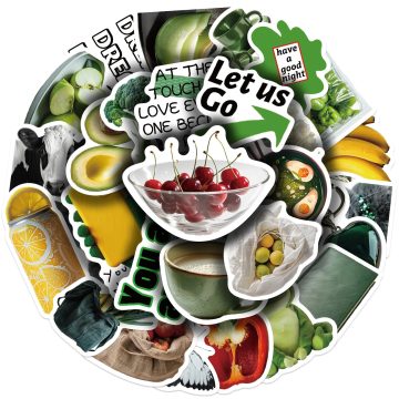 Vegetable and Fruit Stickers for Scrapbooking and Phone Decor