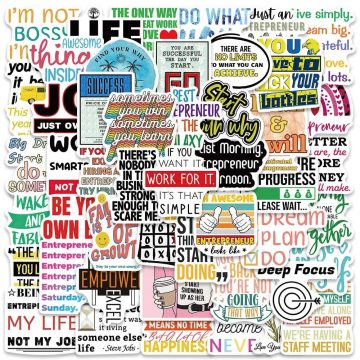 Famous Entrepreneur Quotes Stickers for Scrapbooking Laptop