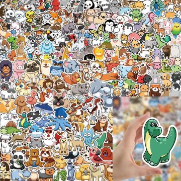 Waterproof Cute Animal Stickers for Laptops and Gifts