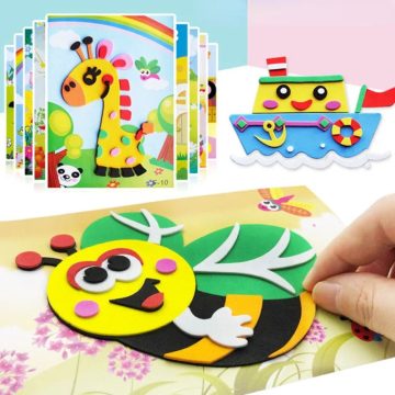 3D Animal Foam Puzzle Stickers Educational Toys for Kids