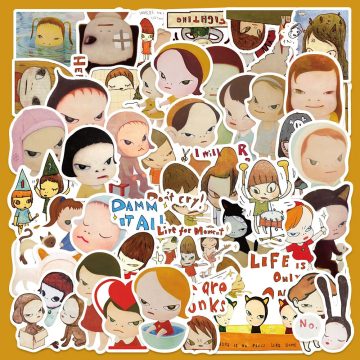Cute Cartoon Nara Meizhi Graffiti Stickers for Helmet, Desktop, Wall Decoration, DIY