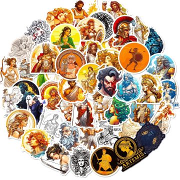 Greek Mythology Stickers - Ancient Legend Decals for Water Bottle Skateboard