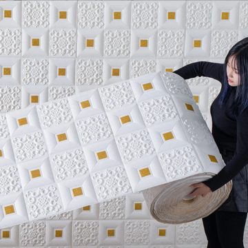 3D Foam Panel Waterproof Wall Stickers