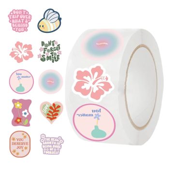 Cute Cartoon Girl Pink Style Stickers - DIY Laptop Decals Decor Gift