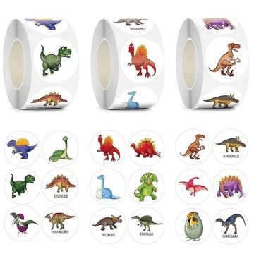 Dinosaur Shaped Stickers for Kids Rewards and Gift Decorations