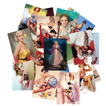 Retro Pin-Up Girl Stickers - Vintage for Skateboard Motorcycle Laptop Luggage Phone Guitar Car Waterproof