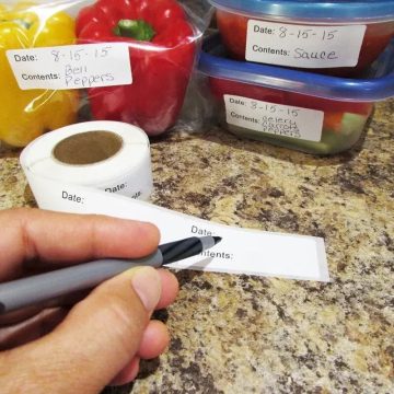 Kitchen Food Storage Date Content Labels