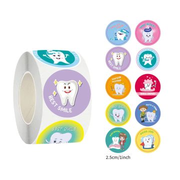 Cute Cartoon Tooth Stickers - Graffiti Decal for Luggage, Laptop, Skateboard, Bicycle, Fridge