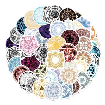 Anime Magic Circle Stickers for Fridge & Skateboard