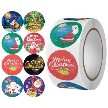 Christmas Envelope Seal Stickers for Wedding, Party, and Gift Wrapping