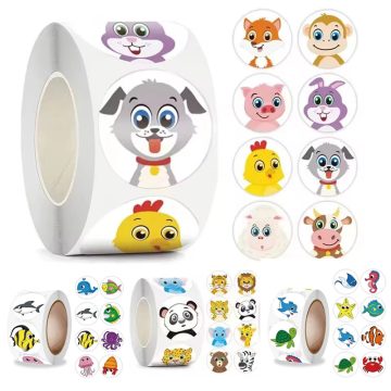 Cartoon Dolphin Stickers for Kids Teacher Rewards and Stationery