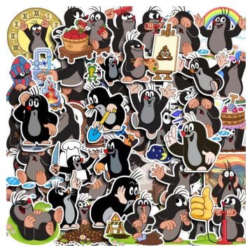 Krtek Cartoon Stickers - Laptop, Scooter & Suitcase Decals