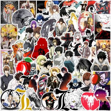 Death Note Stickers - Funny Mystery Film Animation Graffiti for Luggage Laptop Phone