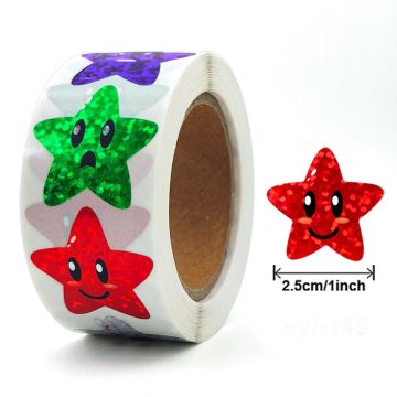 Glitter Star Reward Stickers School Teacher Party Decor Small Business