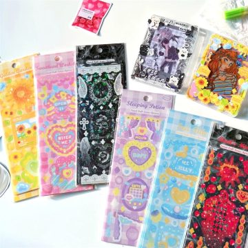 Sweet Bear Series Stickers Korean Scrapbooking & Journal Use