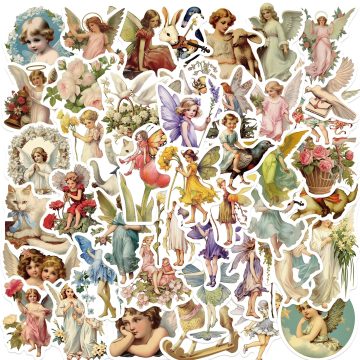 Cute Angel Elf Stickers for Skateboard, Laptop, Bike, Suitcase, Wall Decor