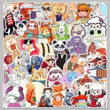 Animal Graffiti Stickers for Wall and DIY Projects