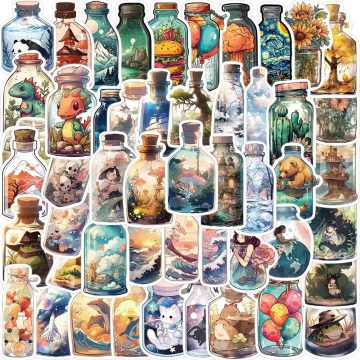Anime Cartoon Party Stickers Cute Vinyl Decals for Bottles and Scrapbooks
