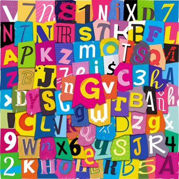 Cartoon Graffiti Letter Stickers for Helmet, Wall, DIY Decoration