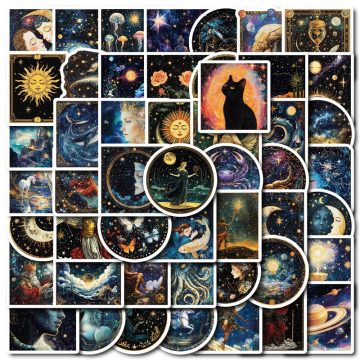 Universe PVC Sticker - Aesthetic Stationery for Scrapbooking School