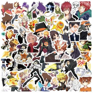 HITMAN REBORN! Anime Stickers Graffiti Style Vinyl Decals for Wall and Helmet